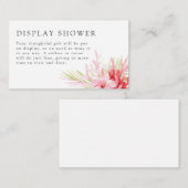 Roze Tropisch Vrijgezellenfeest Informatiekaartje (Voorkant / Achterkant)