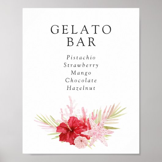 Roze Tropisch Zee Shell Vrijgezellenfeest Download Poster (Voorkant)