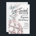 Roze Tropische Ananas Zoete 16 Verjaardagsfeestje Kaart<br><div class="desc">Aanpassen voor elke gelegenheid.</div>