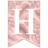 Roze tropische baardag vlaggetjes (Tweede vlag)