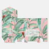 Roze tropische banaan palm bladeren bruiloft gunst bedankdoosjes (Ongevouwen)