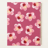 Roze Tropische Bloem Persoonlijk Planner (Achterkant)