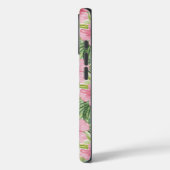  roze tropische bloemen Case-Mate iPhone case (Achterkant / Links)