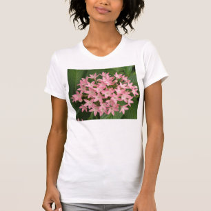 roze tropische bloemen dames T Shirt