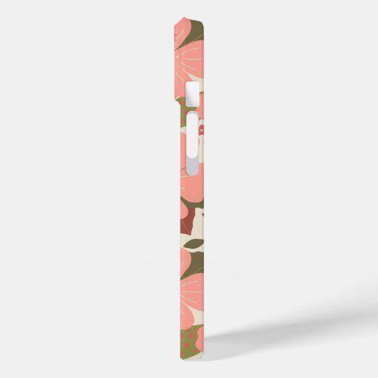 Roze Tropische Bloemen Gepersonaliseerde Hoesje-Ma Case-Mate iPhone Case (Achterkant / Links)