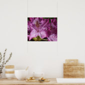 Roze tropische bloemen poster (Keuken)