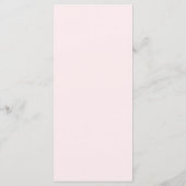 Roze Tropische Bloemen Trouwmenu Menu (Achterkant)