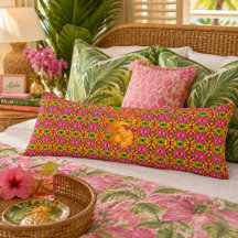  Roze Tropische Boheemse Hibiscus Monogram