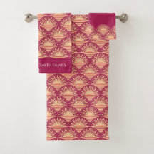 Roze Tropische Boho Roze Goud zonsondergang / zons