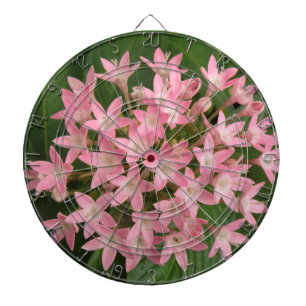 roze tropische druppelbord dartbord