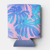 Roze Tropische Flamingo Beach Bachelorette Party Blikjeskoeler (Achterkant)