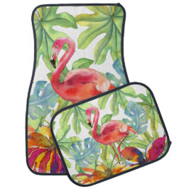 Roze Tropische Flamingo Bird Waterverf Automat