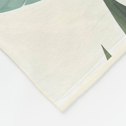 Roze tropische flamingo fleece deken (Hoek)