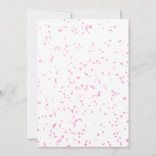 Roze Tropische Flamingo Verjaardag Uitnodiging (Achterkant)