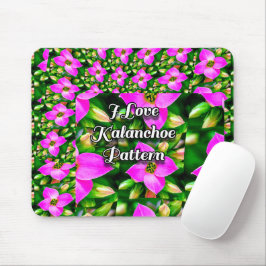 Roze Tropische Flowers Patroon Muismat