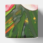 Roze Tropische Frangipani Kunst Bedankdoosjes (Bovenkant)