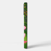 Roze Tropische Frangipani Kunst Case-Mate iPhone Case (Achterkant / Links)