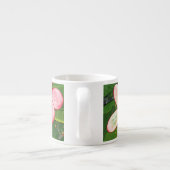 Roze Tropische Frangipani Kunst Espresso Kop (Achterkant)