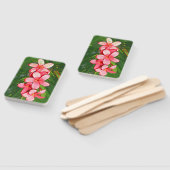Roze Tropische Frangipani Kunst Handwaaier (Niet-gemonteerd)