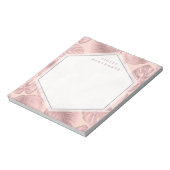 Roze tropische geometrisch notitieblok (Linkerzijde)