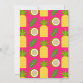 Roze Tropische Hawaiian Luau Sweet 16 Kaart (Achterkant)