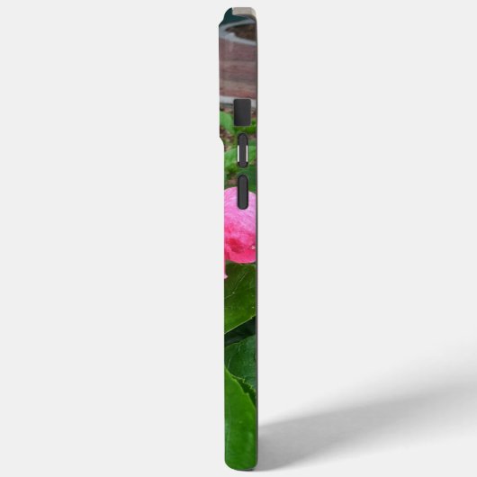 Roze Tropische Hibiscus Flower Camouflaged Lizard Case-Mate iPhone Case (Achterkant / Links)
