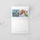 Roze Tropische Hibiscus Foto Binnenin Bedankkaart (Binnen)