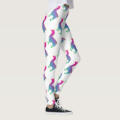 Roze tropische Leggings (Rechts)