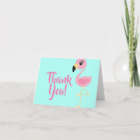 Roze Tropische Leuk van de Flamingo dankt u