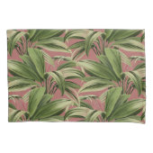 roze tropische palm kussensloop (Voorkant-Links)