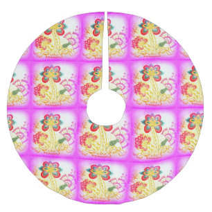 roze tropische palmboomrok kerstboom rok