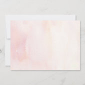 Roze Tropische Pampas Gras Bruiloft Dank u Bedankkaart (Achterkant)