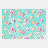 Roze Tropische Pool Party Inpakpapier Vel (Voorkant 2)