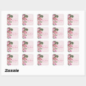 Roze Tropische Sticker (Vel)