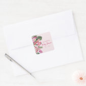 Roze Tropische Sticker (Envelop)