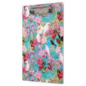 Roze tropische vogel en orchidee fluitpatroon klembord (Links)