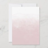 Roze Tropische Waterverf 30e verjaardag Kaart (Achterkant)