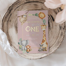 Roze Tropische Wilde Een Jungle Safari Dieren