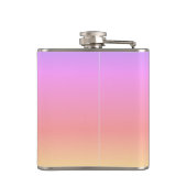 Roze Tropische Zonsondergang Palm Aloha 6oz. Heupfles (Achterkant)