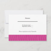 Roze Trouw RSVP Kaartje (Achterkant)