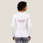 Roze Trouwbellen De Bruid Datum Tri-Blend Shirt (Achterkant)