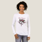 Roze Trouwbellen De Bruid Datum Tri-Blend Shirt (Voorkant)