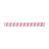 Roze trouwbellen uitnodigingen wikkel (Vlak)