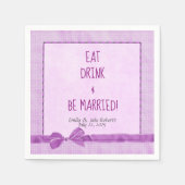 roze trouwboegrand met fragment servetten (Voorkant)