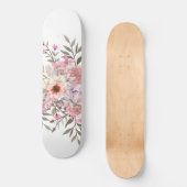 Roze Trouwboeket Persoonlijk Skateboard (Voorkant)