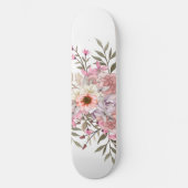 Roze Trouwboeket Persoonlijk Skateboard (Voorkant)