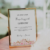 Roze Trouwceremonie zonder apparaten Bord, Kaart