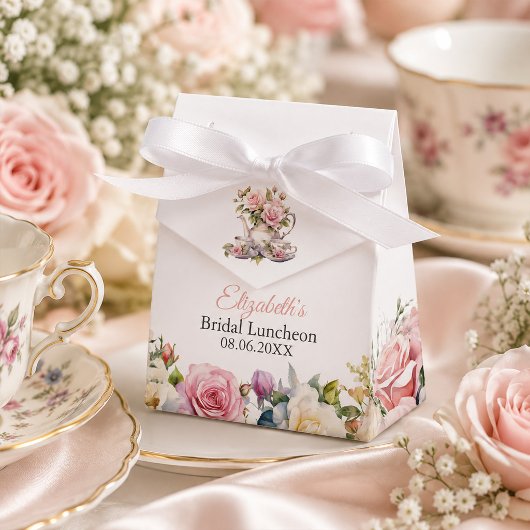 Roze Trouwlunch Favor Giftbox Bedankdoosjes