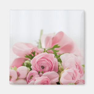 Roze Trouwrozen Magneet