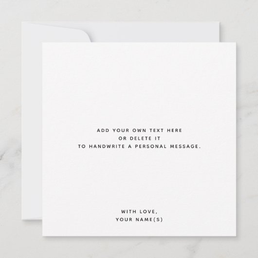 Roze Trouwscript Bedankt Dankkaart (Achterkant)